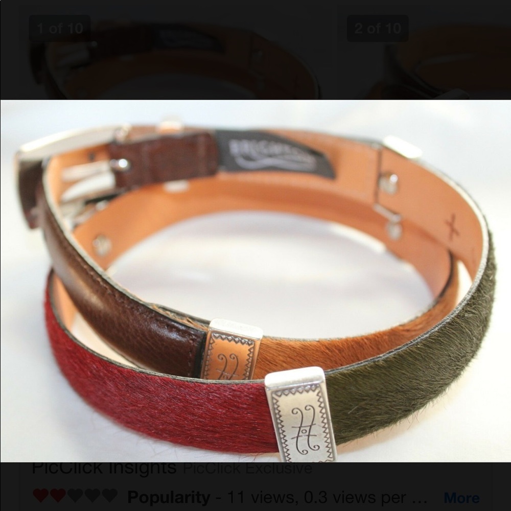 Brighton Horsehair and Leather Belt (M/L)